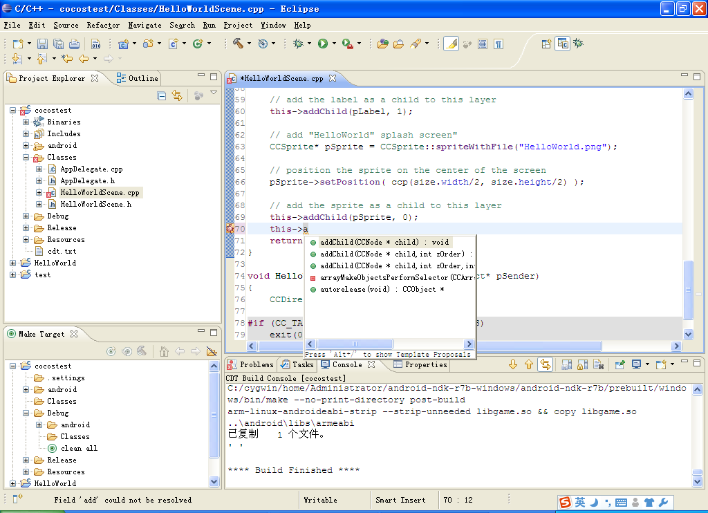cocos2d-x for Androidװѧϰʼ