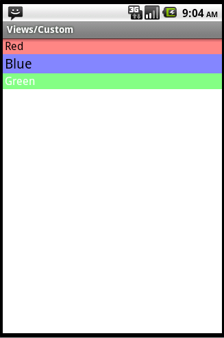 Android ApiDemosʾ(109):Views->Custom