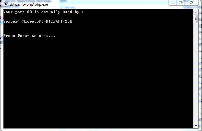 wamp80˿ڱռõй⣨win7ϵͳWAMP 80˿ڱMicrosoft-HTTPAPI/2.0ռõĽ