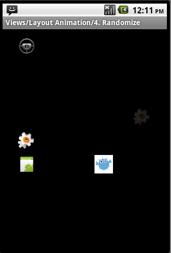 Android ApiDemosʾ(129):Views->Layout Animation->4. Randomize