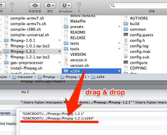 Compile ffmpeg for iOS , support Simulator & armv7 & armv7s