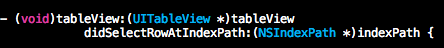 iOS, xcode, tableview Ĵtab