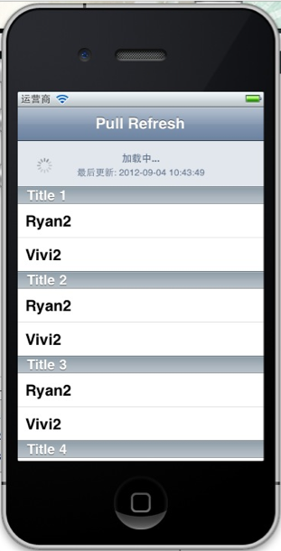 IOSѧϰʼ34EGOTableViewPullRefreshʵˢ
