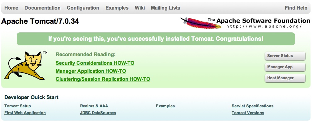 Mac OS XϰװTomcat7
