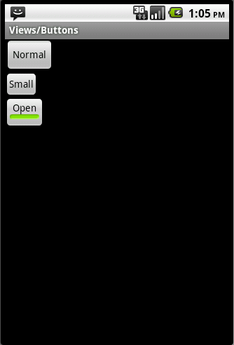 Android ApiDemosʾ(105):Views->Buttons