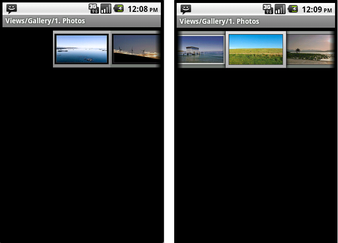 Android ApiDemosʾ(119):Views->Gallery->1. Photos