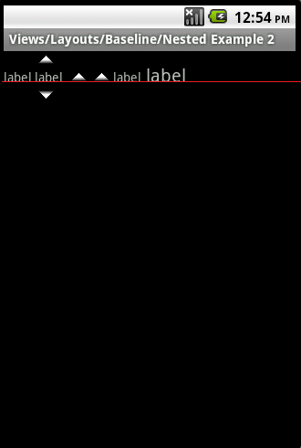 Android ApiDemosʾ(139):Views->Layouts->Baseline->Nested Example 2
