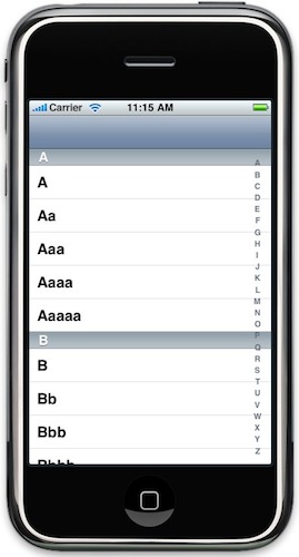 [iOSγ-5]Create Indexed UITableView