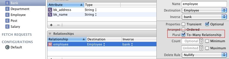 IOS CoreData 多表查询(上)