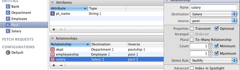 IOS CoreData 多表查询(上)