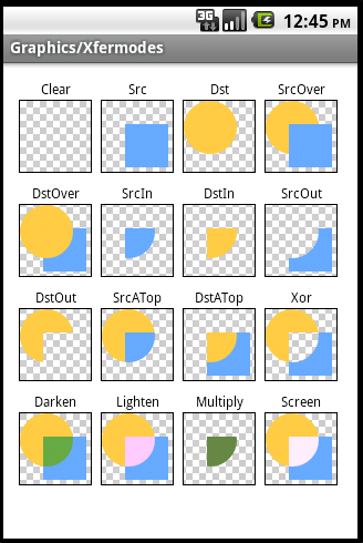 Android ApiDemosʾ(86):Graphics->Xfermodes