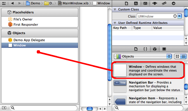 תݶiOSͼĲ(XCode4.2,Empty ApplicationûXIB/Storyboardļй)