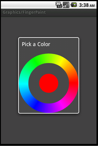 Android ApiDemosʾ(66):Graphics->FingerPaint