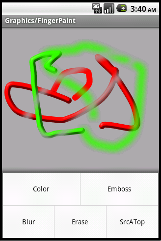 Android ApiDemosʾ(66):Graphics->FingerPaint
