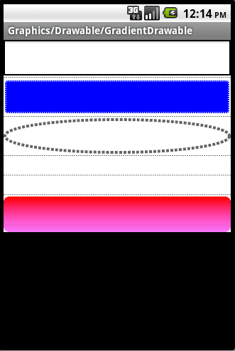 Android ApiDemosʾ(64):Graphics->Drawable->GradientDrawable