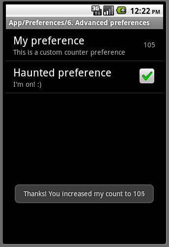 Android ApiDemosʾ(35)App->Preferences->Advanced preferences