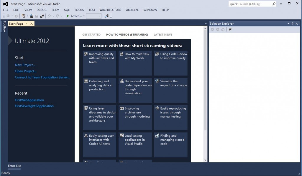Microsoft Visual Studio2012