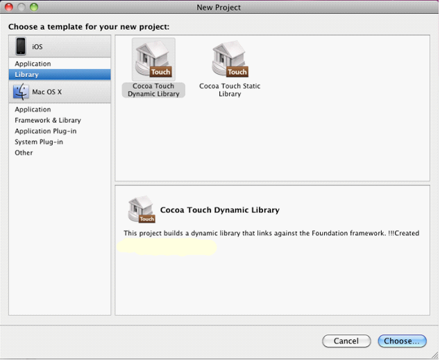 XcodeʹiOSdylib̬