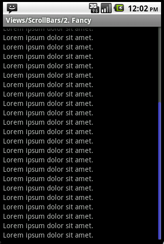 Android ApiDemosʾ(189):Views->ScrollBars->2.Fancy