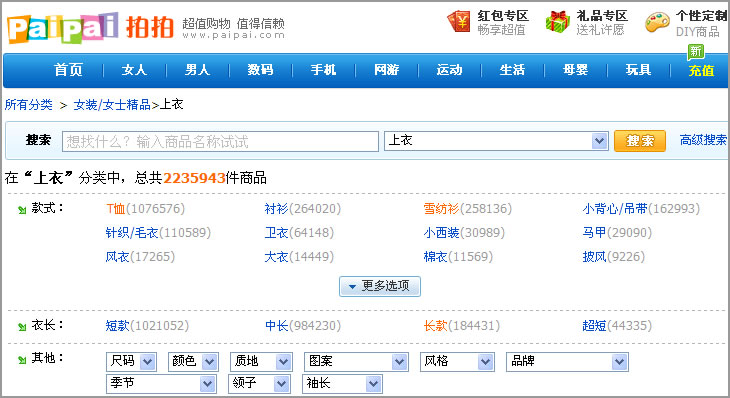 分面搜索(Faceted Search) 分面搜寻(Faceted Search)