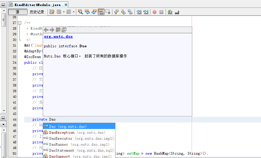 Nutz源码Jdoc在IDE中补全提示时出现乱码解决方法
