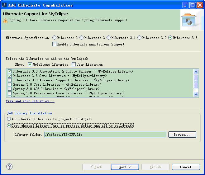 Spring 3.0 + Struts 2.1 + Hibernate 3.3 ܵС