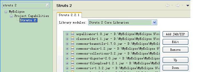 Spring 3.0 + Struts 2.1 + Hibernate 3.3 ܵС