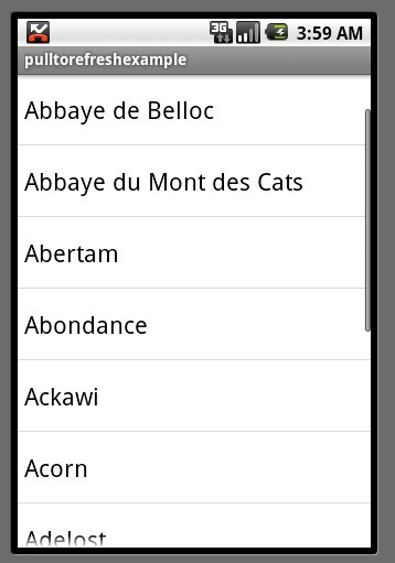 开源项目之Android 向上刷新列表