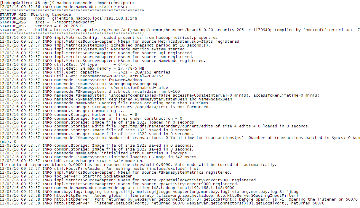 ôHadoop Secondaryڵ & NameNodeڵʧЧָ