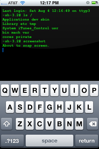 iOS终端管理软件 MobileTerminal