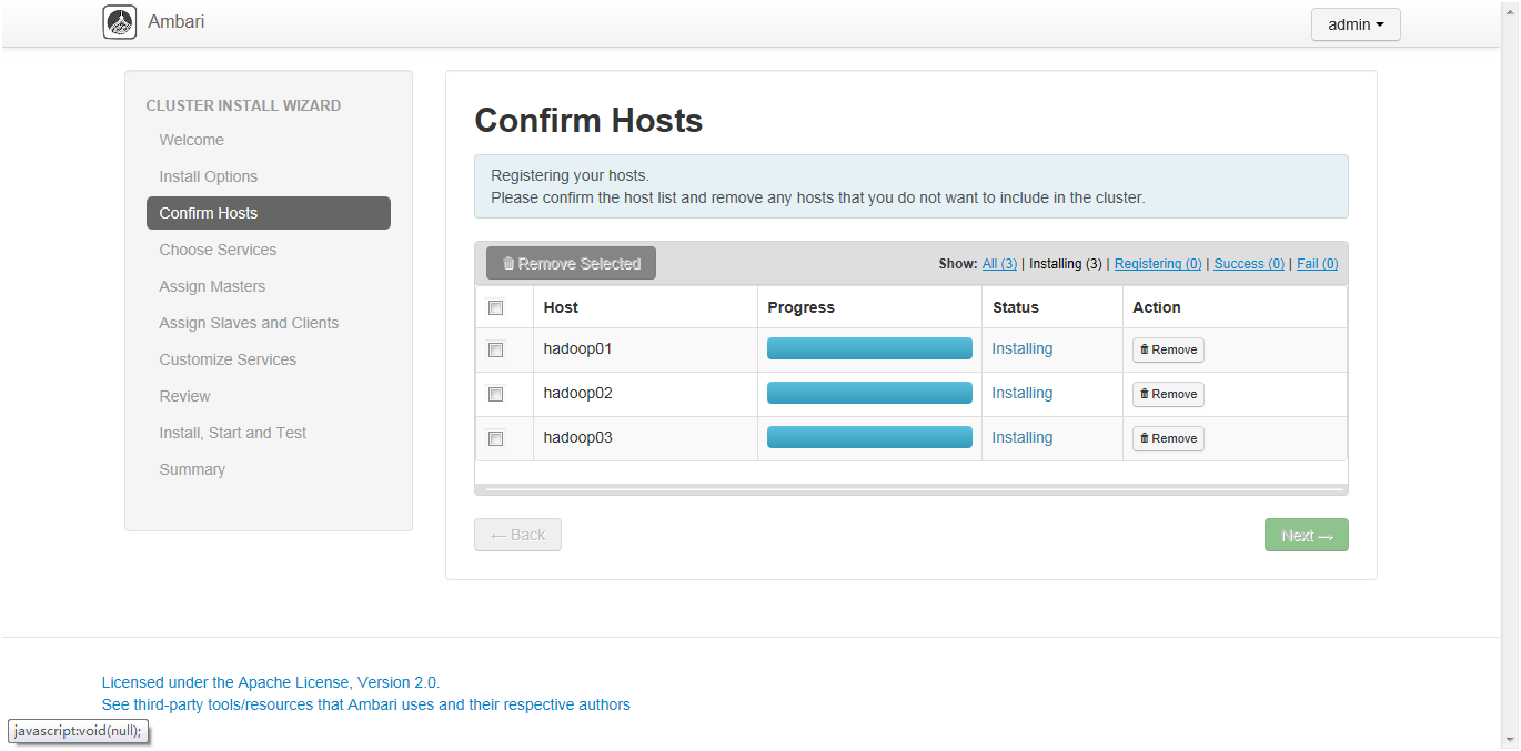 hadoop自动化装配、管理及监控工具Ambari安装