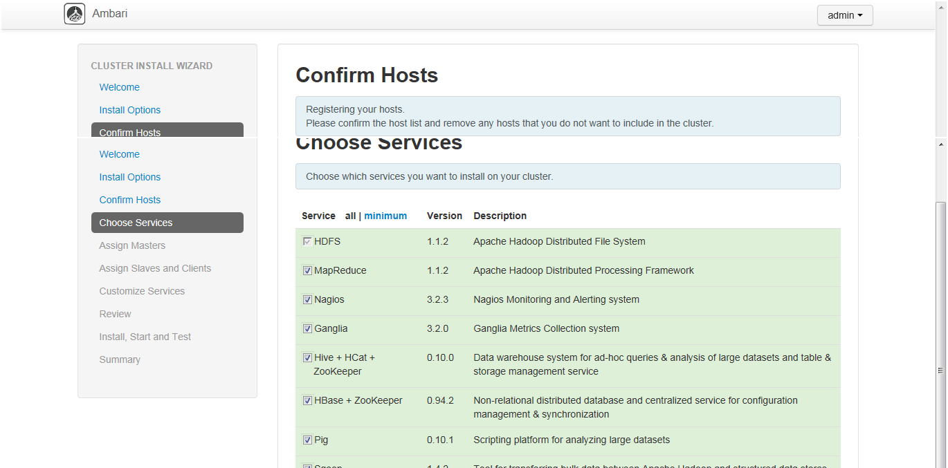 hadoop自动化装配、管理及监控工具Ambari安装