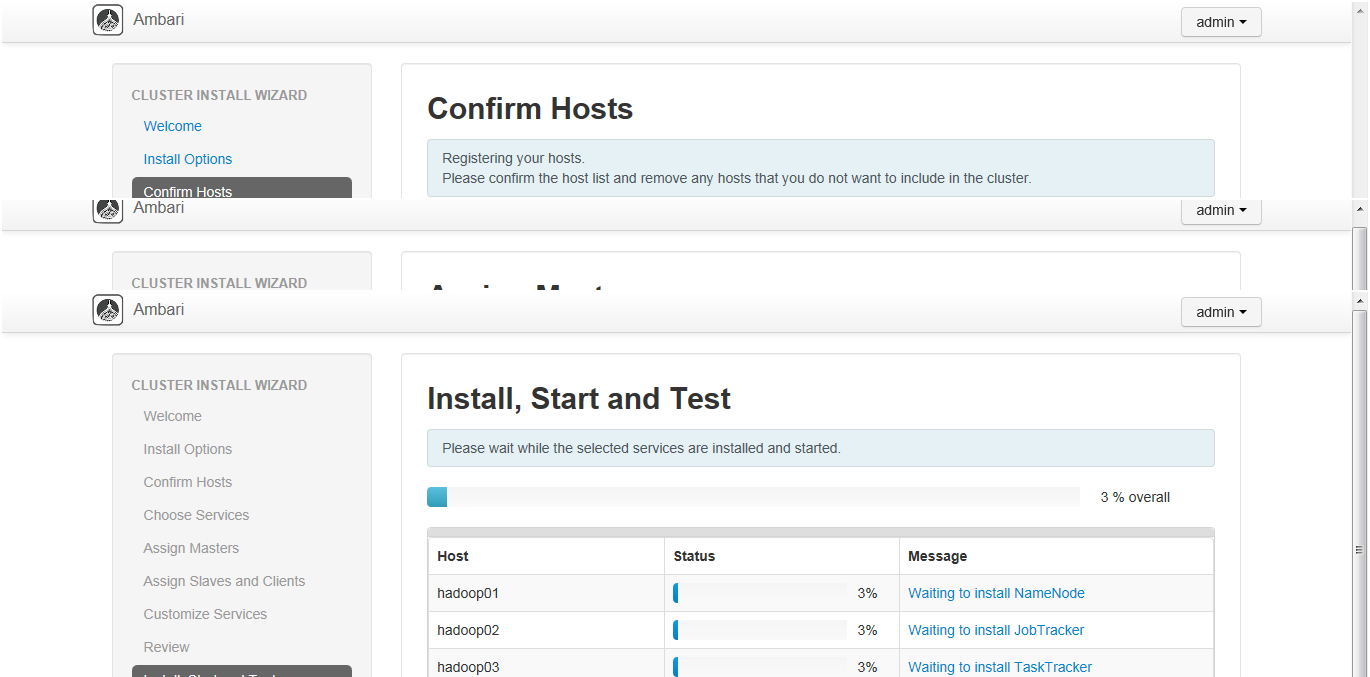 hadoop自动化装配、管理及监控工具Ambari安装