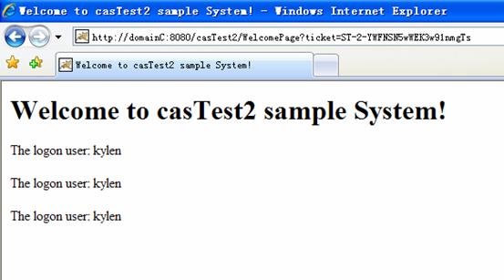 施用 CAS 在 Tomcat 中实现单点登录