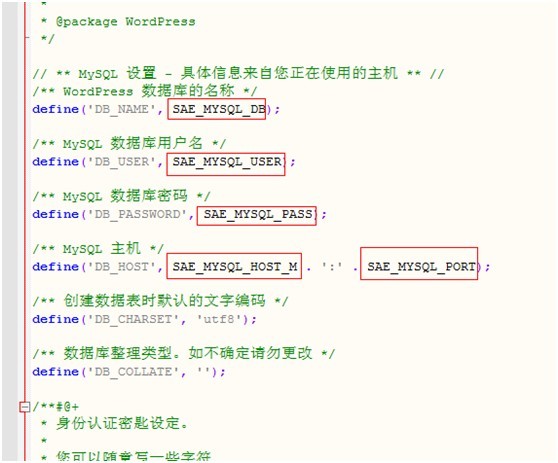手动将wordpress支配在sae