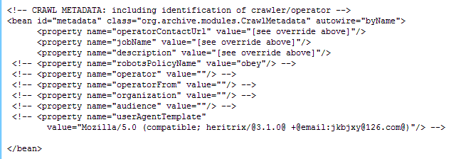 Heritrix3.1.0的应用