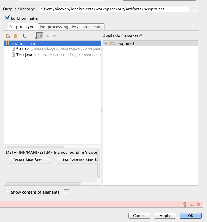 mac停idea的使用之java工程打包生成jar篇