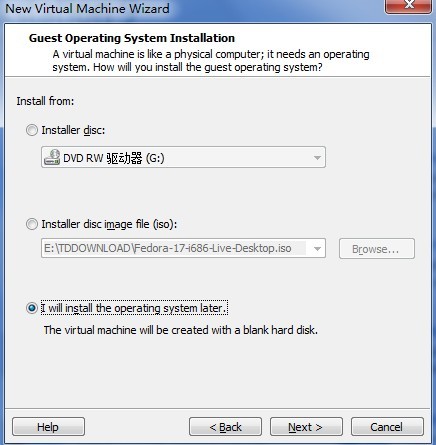 VMvare Workstation 9.0上安装Fedora 17图文教程(一)——虚拟机的创建与编辑