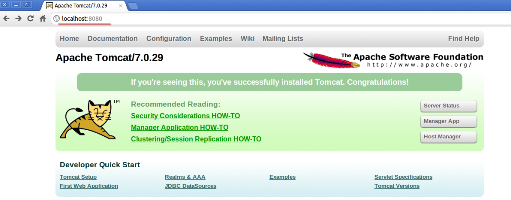 Ubuntu 配备 Tomcat