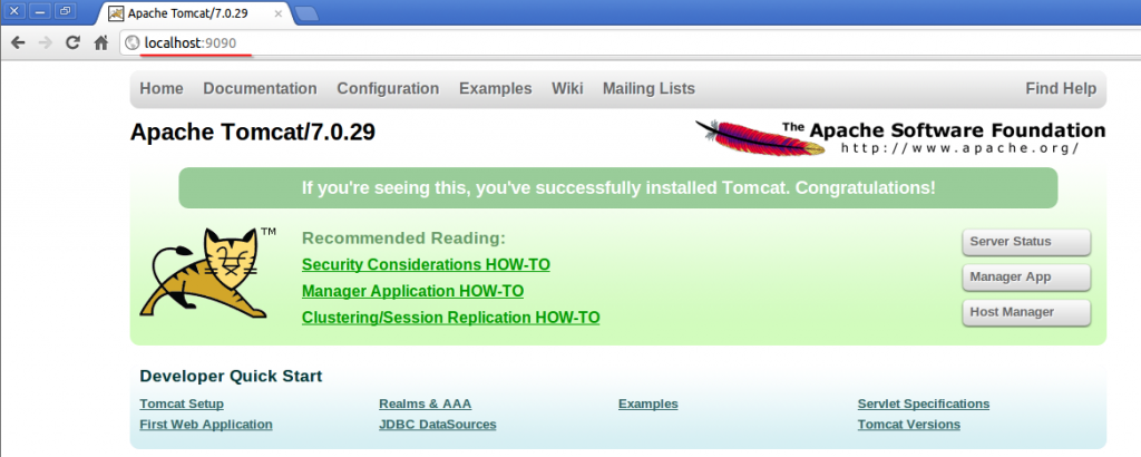 Ubuntu 配备 Tomcat