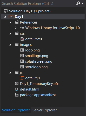 image Windows 八开发31历程-第一天: 一个的空白应用程序