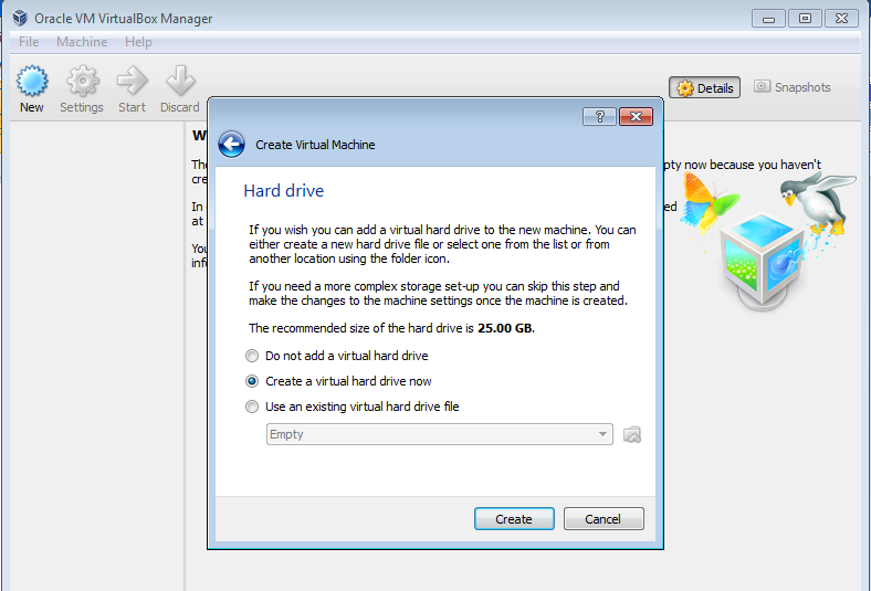 Install Windows  on Oracle VirtualBox 4.2