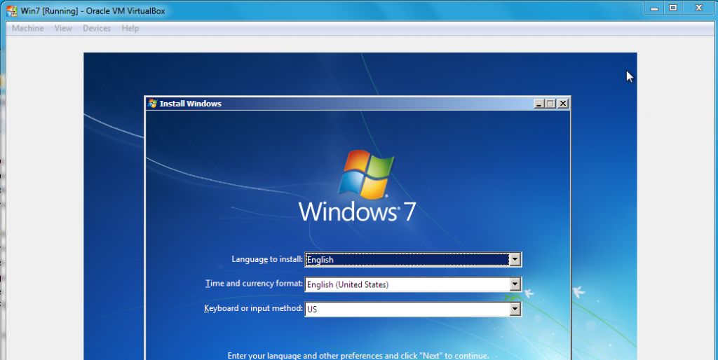 Install Windows  on Oracle VirtualBox 4.2