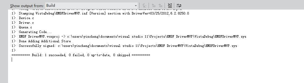 用Visual studio11在Windows8下开发驱动实现内存填0杀进程