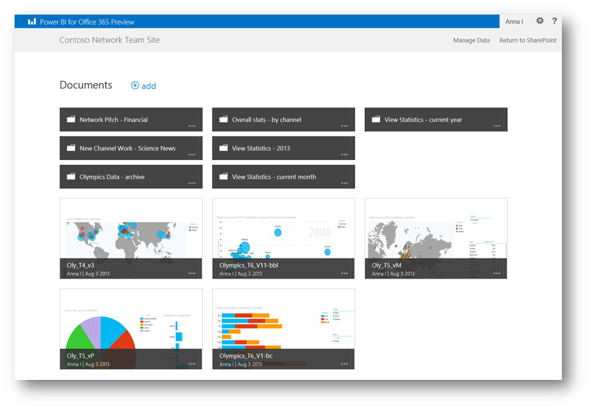 Power BI for Office 365 ͳ