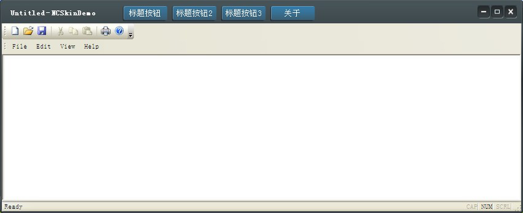 MFC非客户区完善自绘(标题栏,边框,标题按钮)例子,供大家学习