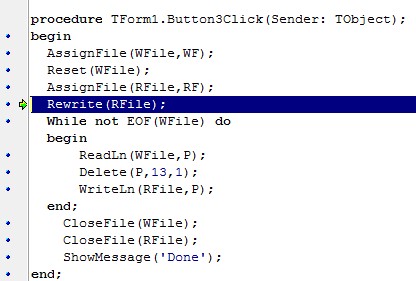 关于ReWrite(F)的Invalid FileName出错的有关问题