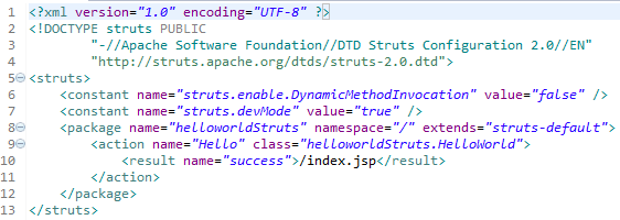 Struts2 无法找到呼应Action