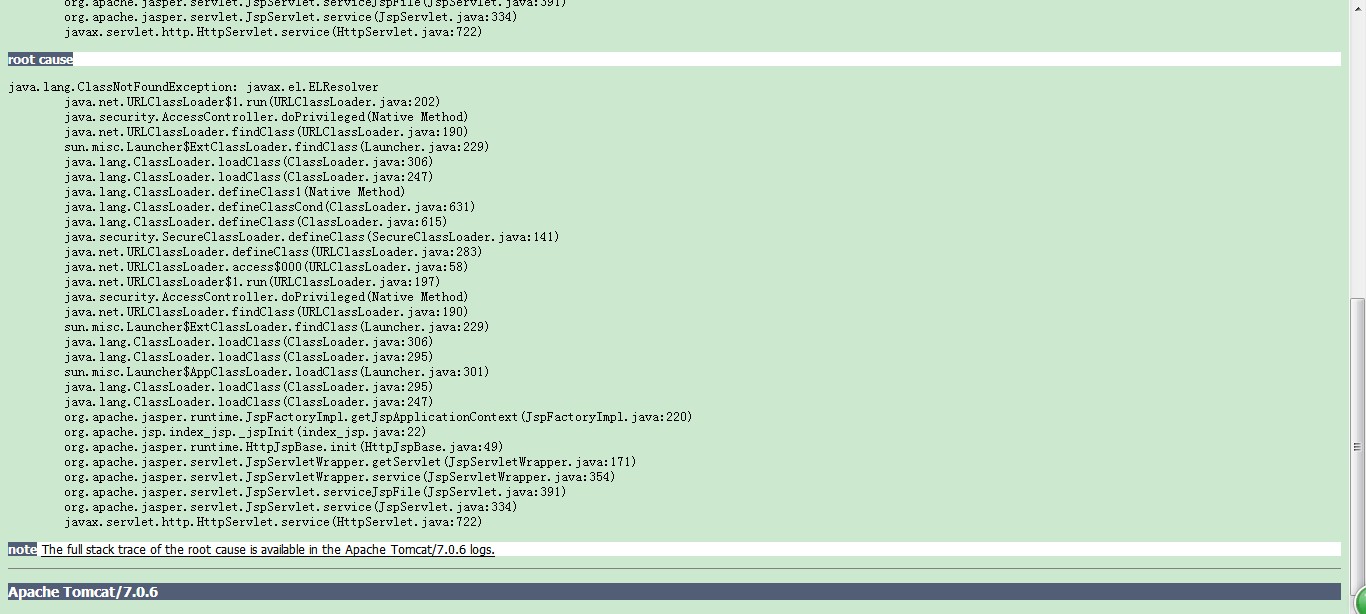 Tomcat7.0.6��¼���˻�ӭҳ��,����δ���