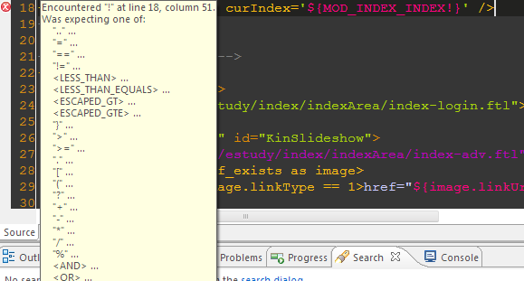 FreeMarker�жԡ�!�������쳣������ƣ�